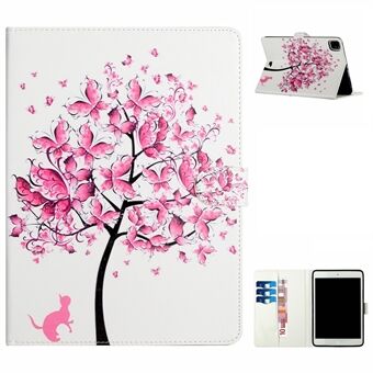 Søt utskrift av mønstre skinn lommebok Stand dekke case for iPad Air (2020)