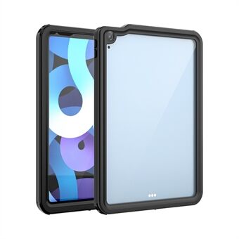 IP68 Dual Protection Vanntett deksel Gjennomsiktig bakside for iPad Air (2020)