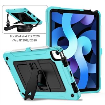 Fullbeskyttelsesdeksel for PC + silikonbrett med kickstand for iPad Pro 11-tommers (2018) / iPad Air (2020)