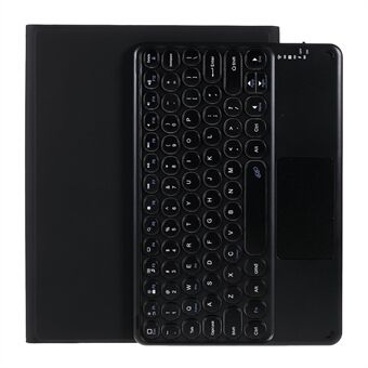 Bluetooth-tastatur Touchpad Lær nettbrettstativ Stand Shell Case for iPad Air (2020) 10.9