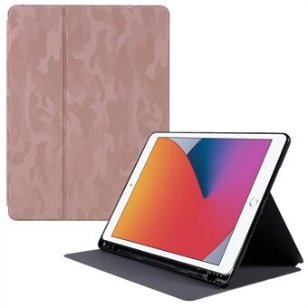 X-LEVEL War Wolf Series kamuflasjemønster PU- Stand Auto Sleep / Wake Cover med blyantholder for iPad 10.2 (2021) / (2020) / (2019) / Air 10.5 tommer (2019) / iPad Pro 10.5-tommer (2017)