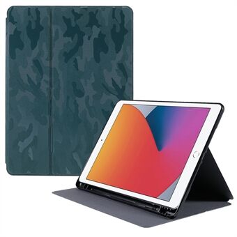 X-LEVEL War Wolf Series kamuflasjemønster PU- Stand Auto Sleep / Wake Cover med blyantholder for iPad 10.2 (2021) / (2020) / (2019) / Air 10.5 tommer (2019) / iPad Pro 10.5-tommer (2017)