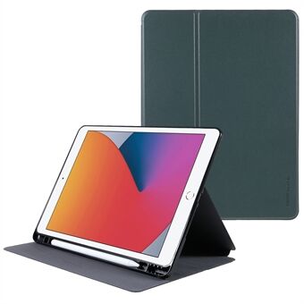 X-LEVEL Litchi Texture Auto Wake / Sleep PU- Stand Beskyttende nettbrettdeksel med blyantholder for iPad 10.2 (2021) / (2020) / (2019) / Air 10.5 tommer (2019) / iPad Pro 10.5-tommers (2017)