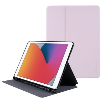 X-LEVEL Litchi Texture Auto Wake / Sleep PU- Stand Beskyttende nettbrettdeksel med blyantholder for iPad 10.2 (2021) / (2020) / (2019) / Air 10.5 tommer (2019) / iPad Pro 10.5-tommers (2017)