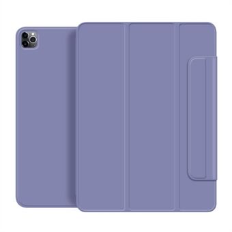 Nappa Texture Magnetic Smart Cover Tri-fold Stand Leather Shell for iPad Pro 11-tommers (2021) / (2020) / (2018)