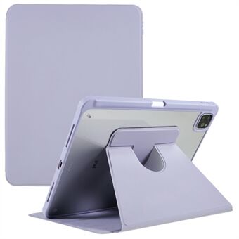 For iPad Pro 11-tommers (2018) / (2020) / (2021) / (2022) Støtsikker nettbrettetui PU-skinn + TPU + Akryl Anti-Fall-beskyttelsesdeksel med roterende støttestøtte