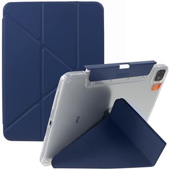 MUTURAL For iPad Pro 11 (2020) / (2021) / (2022) Nettbrettetui PU-skinn Origami- Stand med avtakbar blyantholder