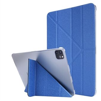 Silk Texture Leather Smart Tablet Cover Origami Stand Shell for iPad Pro 12,9-tommers (2021)