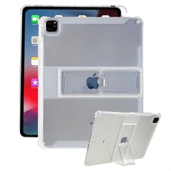 For iPad Pro 12.9 (2018) / (2020) / (2021) / (2022) Nettbrettetui Kickstand Crystal TPU Tablet Back Protector