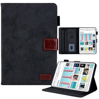 Cloth Texture Card Slots PU Leather Business Folio Stand Cover med Auto Wake/ Sleep for iPad mini (2021)