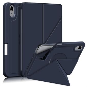 Origami Stand PU-skinn og TPU Auto Sleep / Wake Tablet Cover Protector Flip Tablet Case for iPad mini (2021)