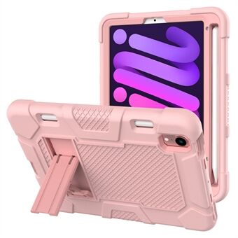PC + TPU + Silikon Kontrastfarge Kickstand Tablet Case Shell for iPad mini (2021)