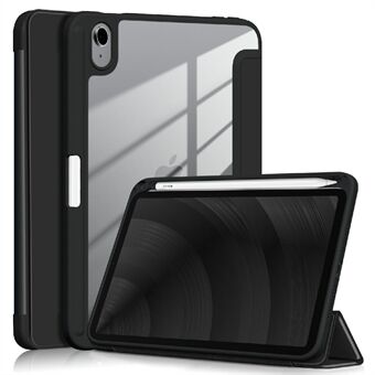 Tri-fold Stand Design PU-skinn + TPU + PC-nettbrettdeksel for iPad mini (2021)