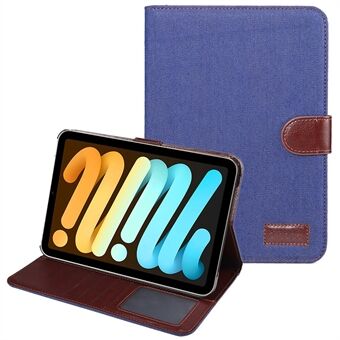 Stand Slitesterk jessklut Flip Leather Nettbrettetui Mykt PU-bakdeksel for iPad mini (2021)