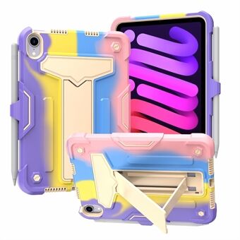 T-formet Kickstand Design Anti-fall PC + Silikon Tablet Case Protector for iPad mini (2021)