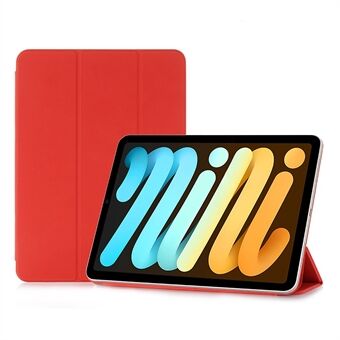 For iPad mini (2021) Tri-Fold Stand Magnetisk Absorpsjon Avtagbar Smart Leather Cover Case