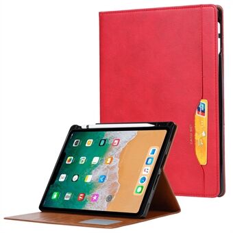 Stand lommebokdesignet nettbrettdeksel i skinn med pennespor for iPad mini (2021)