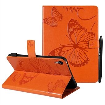 Butterfly-påtrykt magnetisk lås Stand Design Anti-drop-nettbrettetui i lær for iPad mini (2021)