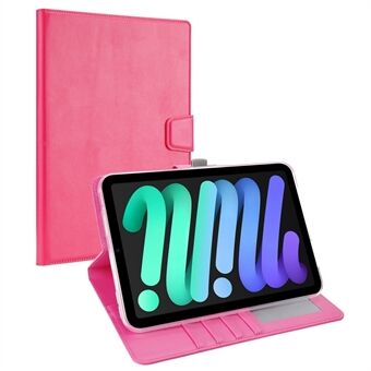 HANMAN Mill Series Folio Flip Wallet Nettbrettetui for iPad mini (2021), PU-skinn + TPU anti- Scratch Stand