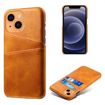 KSQ Leather Hardcover til iPhone 13 m/kortholdere - Lysebrun