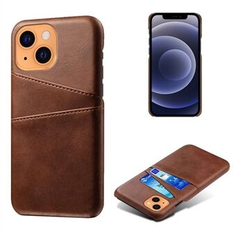 KSQ Leather Hardcover til iPhone 13 m/kortholdere - Brun