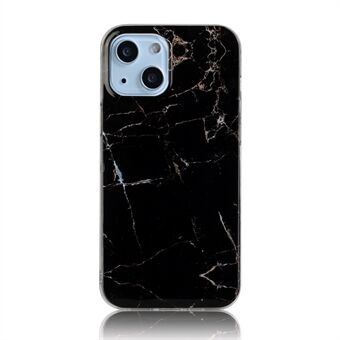 Marble Texture Frosted IMD Series Anti- Scratch Slim TPU Bakdeksel for iPhone 13 6,1 tommer