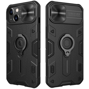 NILLKIN CamShield Armor Case Godt beskyttet hybridtelefondeksel med kamerabeskyttelse og Ring for iPhone 13 6,1 tommer