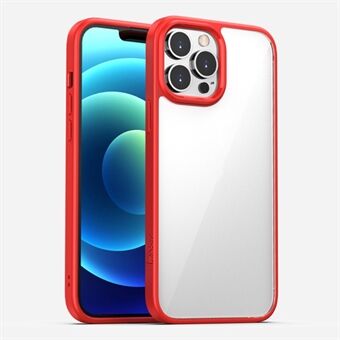 IPAKY Drop-proof PC + TPU Hybrid Deksel Telefon Beskyttende Cover Shell for iPhone 13 - Red