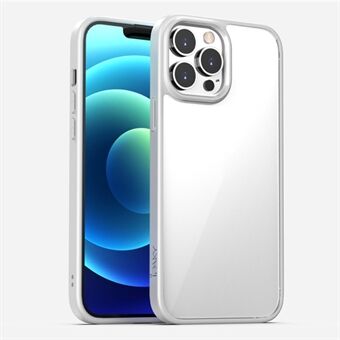 IPAKY Drop-proof PC + TPU Hybrid Deksel Telefon Beskyttende Cover Shell for iPhone 13 - White