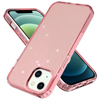 GW18 Glitter Powder Myk TPU Gjennomsiktig støtsikker telefonveske for iPhone 13 6,1 tommer