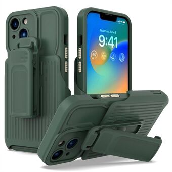 Explorer-serien for iPhone 13 Bakklips Kickstand Design PC + TPU-telefonbeskyttelsesveske Fallsikkert deksel