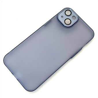 For iPhone 13 6,1 tommer ultratynt PC-bakdeksel i aluminiumslegering Kameralinsebeskyttelse Gummibelagt telefondeksel