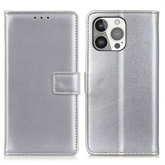 Allsidig beskyttelse Magnetisk lås Design Stand Mobiltelefonstativ Cover Shell for iPhone 13 Pro - Silver