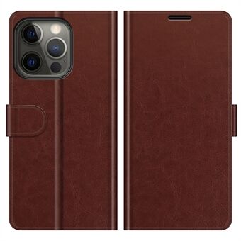 Folio Flip Crazy Horse Texture PU Leather Lommebok Stand Deksel Shell for iPhone 13 Pro 6,1 tommer