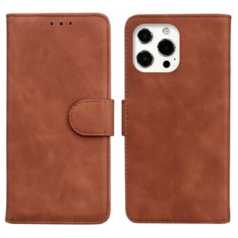 Pure Color Drop-proof Leather Phone Cover for iPhone 13 Pro 6,1 tommer