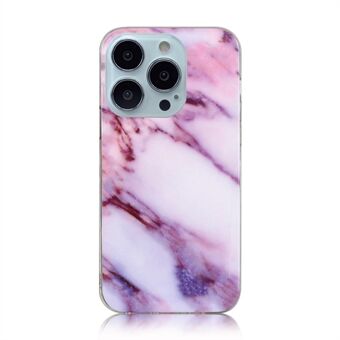 Marble Smooth IMD Design Series Fleksibel Slim TPU-dekselveske for iPhone 13 Pro 6,1 tommer