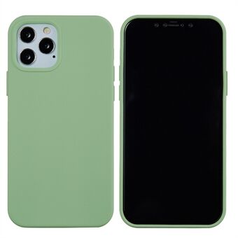 Anti Scratch flytende silikon mykt telefondeksel Shell for iPhone 13 Pro - Mint Green 