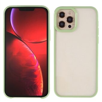 Anti-drop, klar akrylbakside + TPU Edge Slim, beskyttende telefonveske for Apple iPhone 13 Pro - Light Green