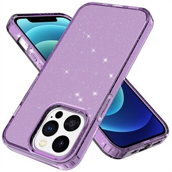 GW18 Crystal Clear Glitter Sparkly Bling mykt TPU-deksel for iPhone 13 Pro 6,1 tommer