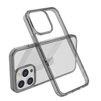 Støtsikker TPU-ramme + 9H herdet glass Scratch Anti-ripe Anti-Fall telefondeksel for iPhone 13 Pro 6,1 tommer