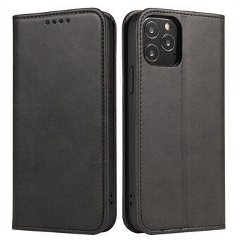 Business Style Leather Phone Cover Shell Phone Case for iPhone 13 Pro - Black