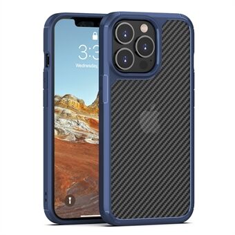 Carbon Fiber Texture Anti Fall TPU + Akryl Hybrid Deksel for iPhone 13 Pro 6,1 tommer