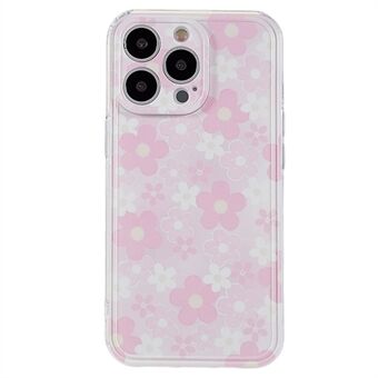 Pattern Printing TPU Back Case for iPhone 13 Pro 6.1 inch, Impact Resistant Straight Edge Precise Cutouts Cover Shell