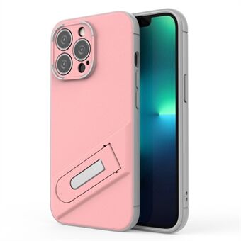 For iPhone 13 Pro 6.1 inch Built-in Kickstand PC+TPU Phone Case Anti-scratch Shockproof Phone Cover