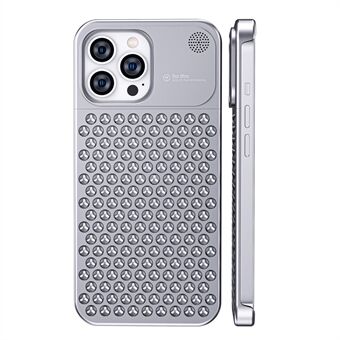 For iPhone 13 Pro Støtsikker rammeløs aluminiumslegering varmeavledning telefonveske Telefon bakdeksel