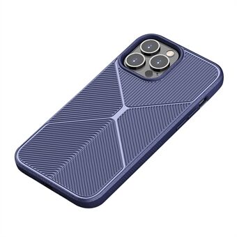 VISEAON For iPhone 13 Pro 6,1 tommers Anti-drop Airbag Design TPU Beskyttelsesveske, X Design Anti-slip Strips Matt telefondeksel