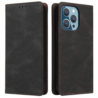 For iPhone 13 Pro 6,1 tommer Ultra Slim PU Leather Auto Magnetic Closed Case Stand Feature Flip Wallet Phone Cover