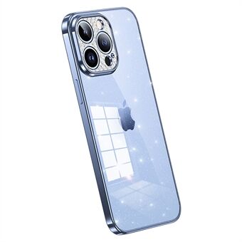 SULADA XingZuan Series For iPhone 13 Pro 6,1 tommers myk TPU Glitter Telefonveske Rhinestone Decor Elektroplettering bakdeksel