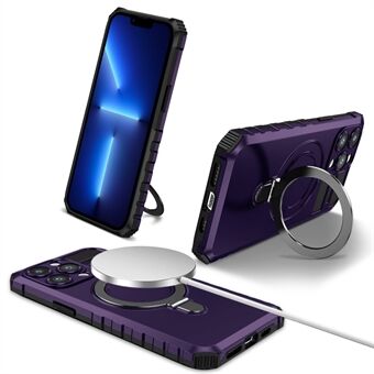 Kompatibel med MagSafe Charger Phone Case for iPhone 13 Pro 6,1 tommer TPU+PC Slim Cover med Kickstand