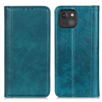 Litchi Texture Magnet Absorption Stand Split Leather Deksel for iPhone 13 mini 5,4-tommers